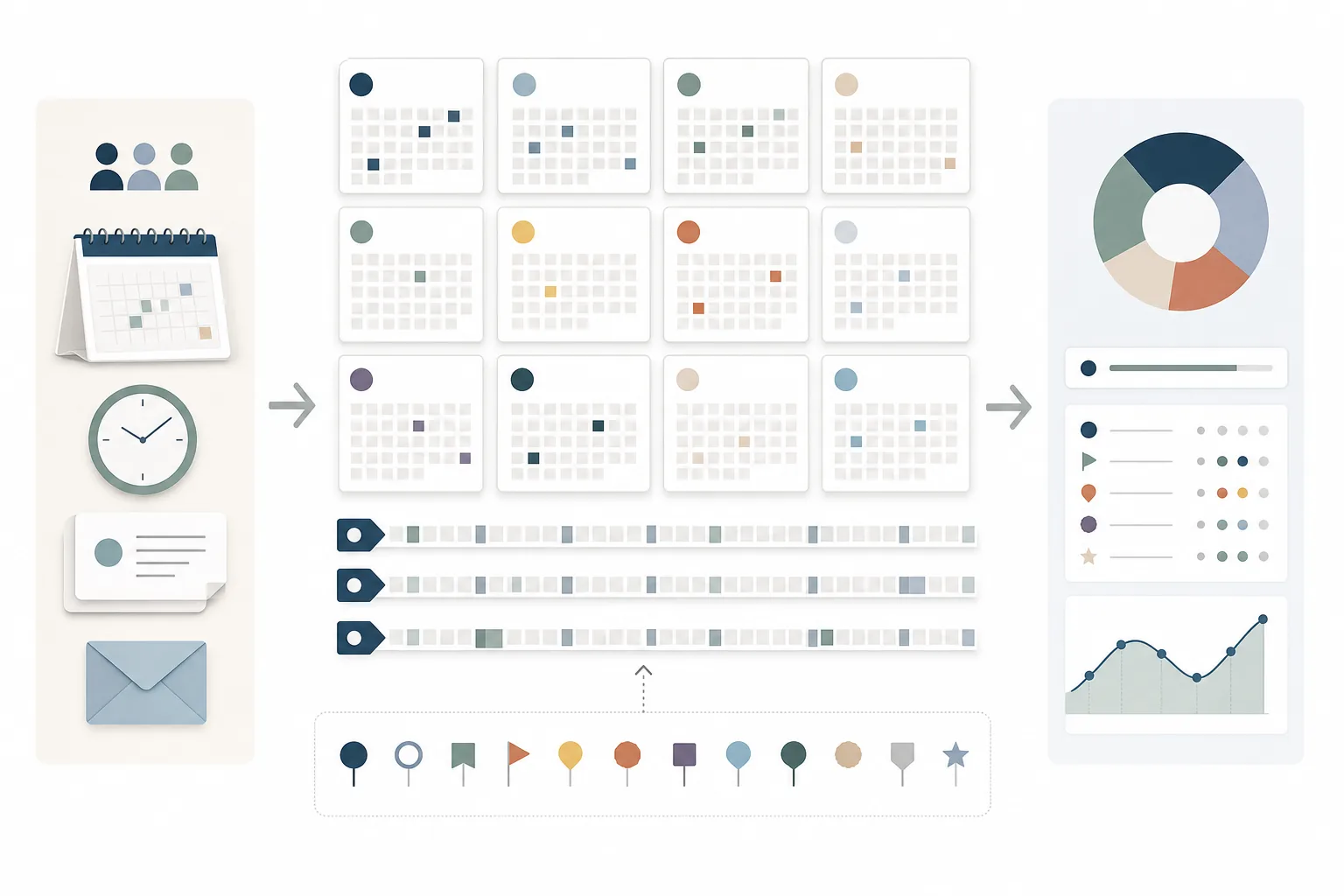 Pædagogisk visuel forklaring af metode og kontrol ved kalender 2027